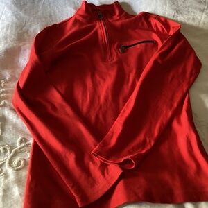 Bella bliss pima cotton boys size 14 quarter zip up red sweater